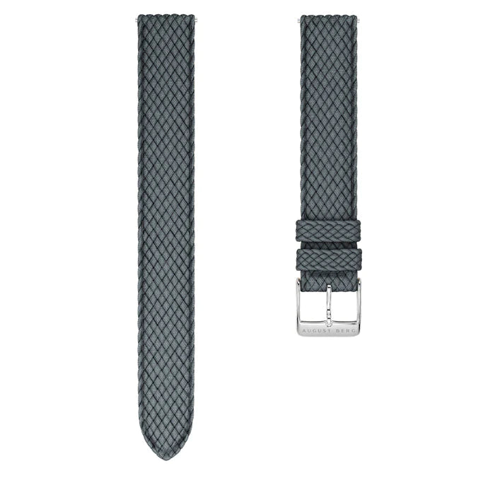 Pure Silver Love Is Enough Gift Set 38mm | Silver Mesh Strap & Grey Perlon Strap - August Berg