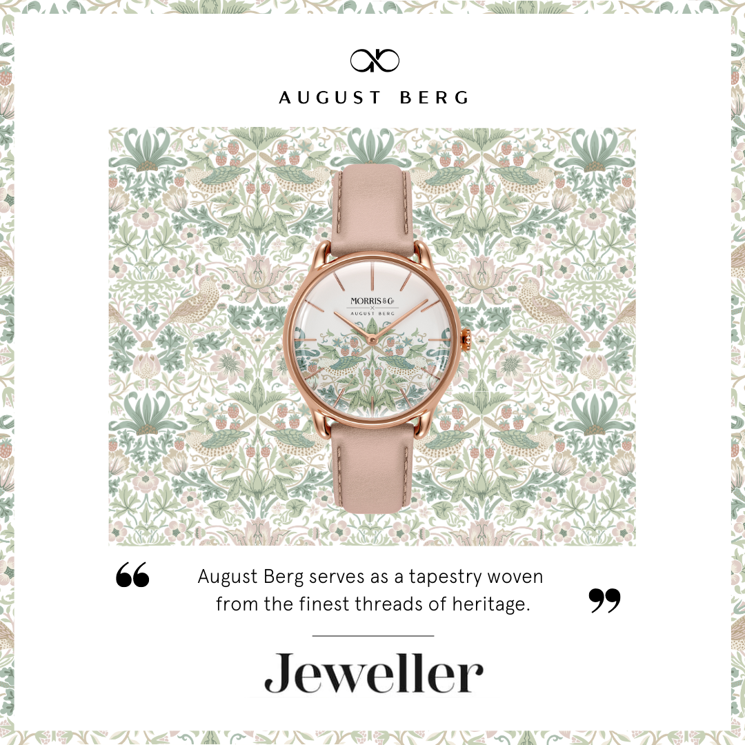 New Simply Strawberry Thief | Cochineal Pink Italian Leather | Rose Gold (2023) - August Berg