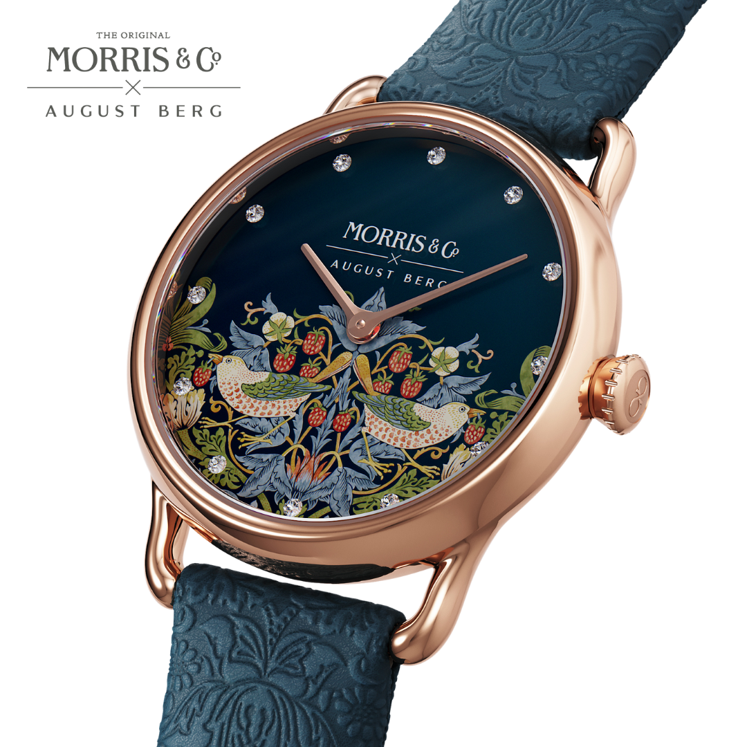 Petite Strawberry Thief  Indigo - August Berg