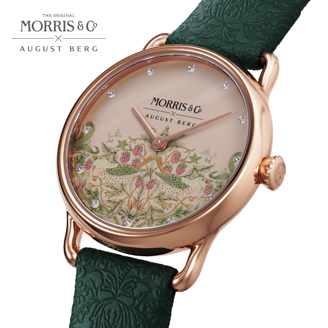Petite Strawberry Thief Fennel - August Berg