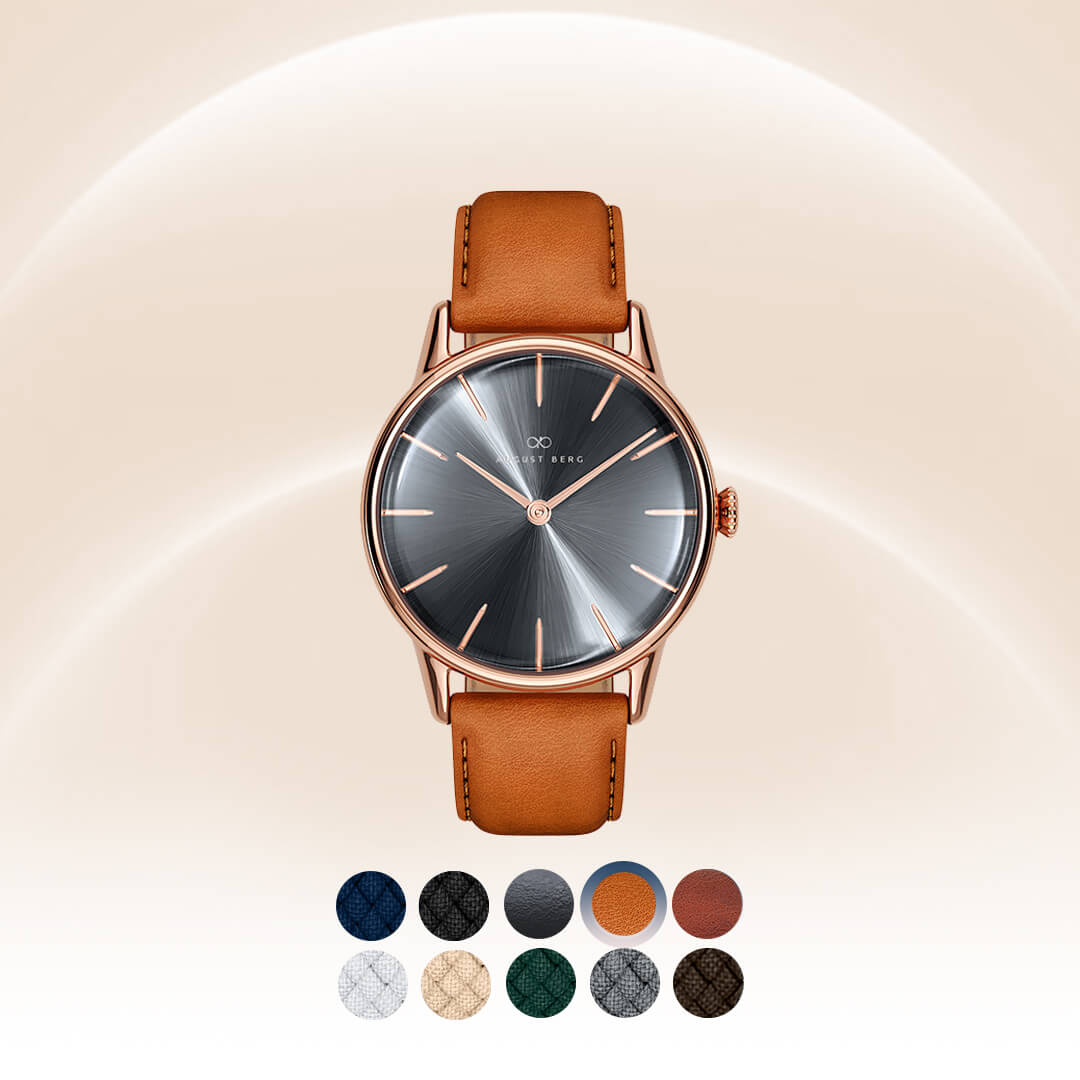Serenity Silver & Rose Gold, 32mm - August Berg