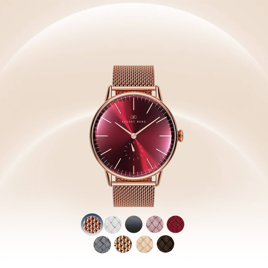 Serenity Silver & Rose Gold, 40mm - August Berg