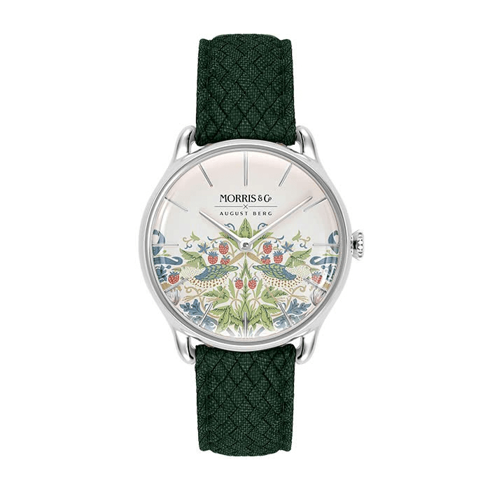 Simply Strawberry Thief Cochineal Olive Green - August Berg