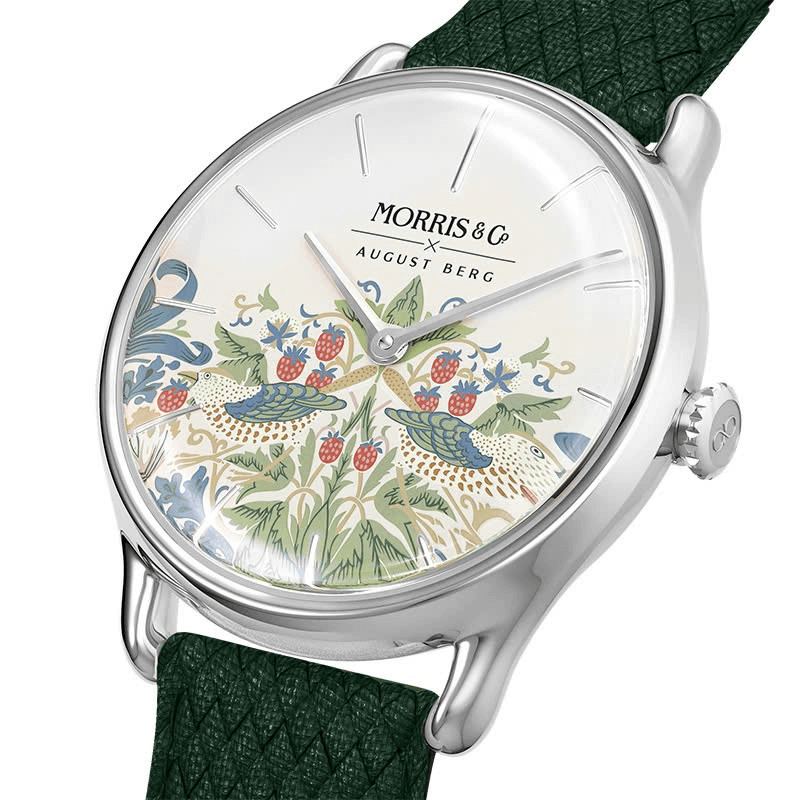 Simply Strawberry Thief Cochineal Olive Green - August Berg