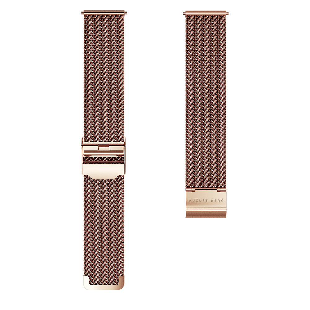 Rose Gold Mesh Strap - August Berg