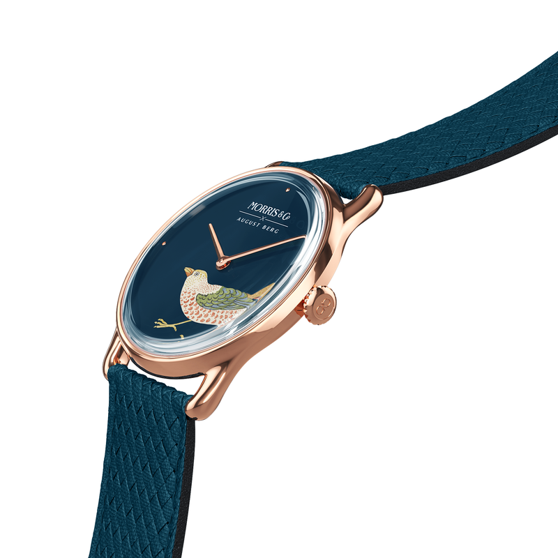 Indigo Strawberry Thief Bird - August Berg