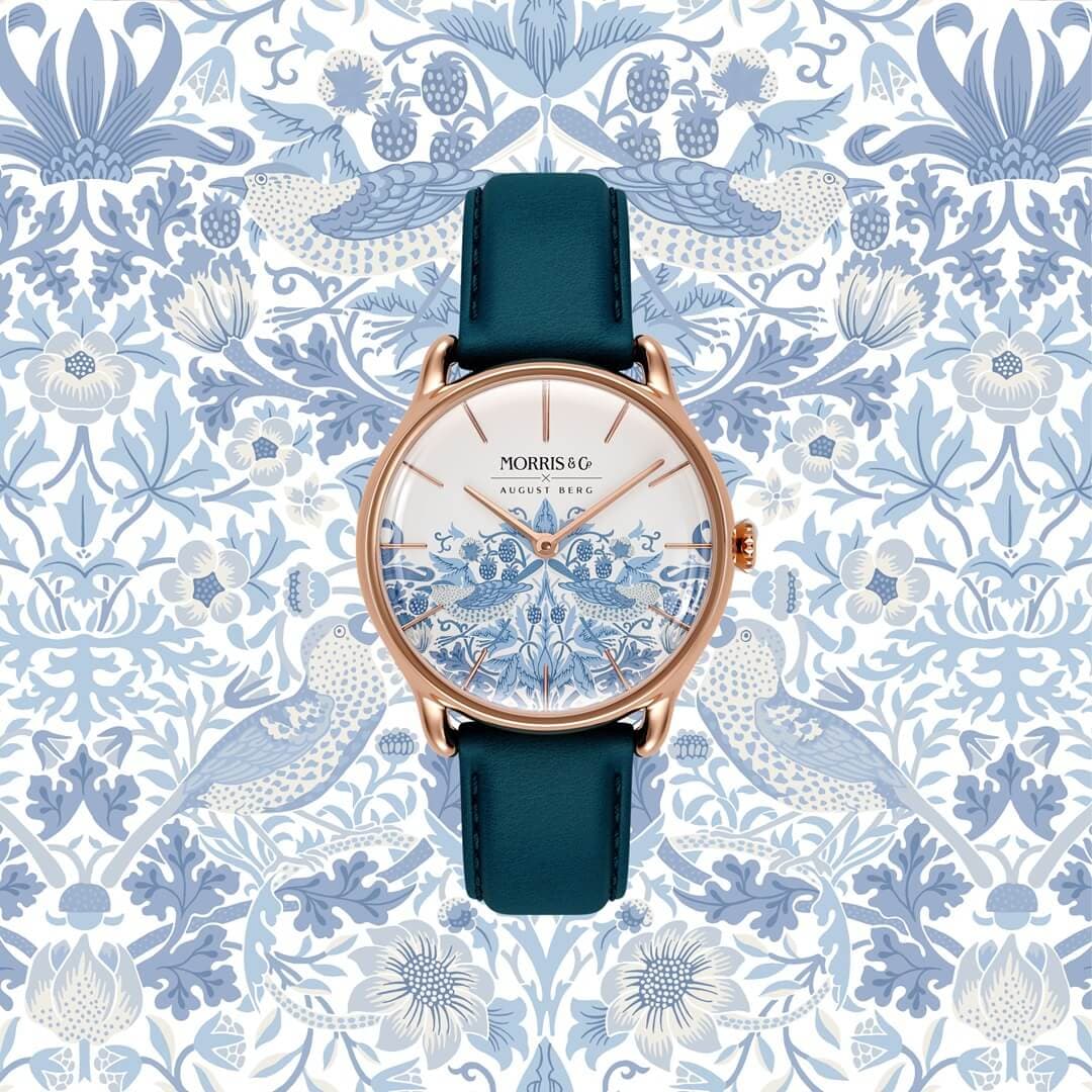 Simply Strawberry Thief Woad Blue alternate view