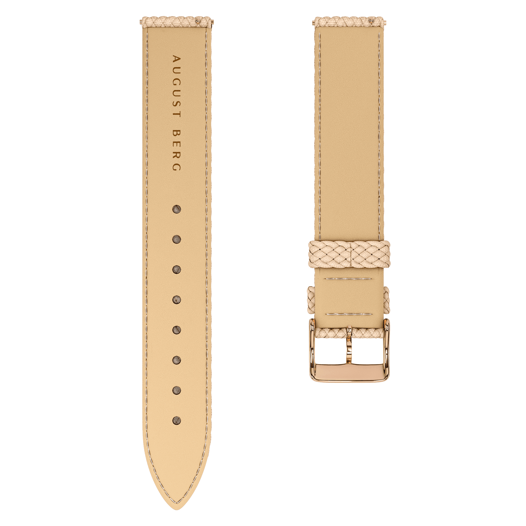 Nude Perlon Rose Gold Buckle Strap alternate view