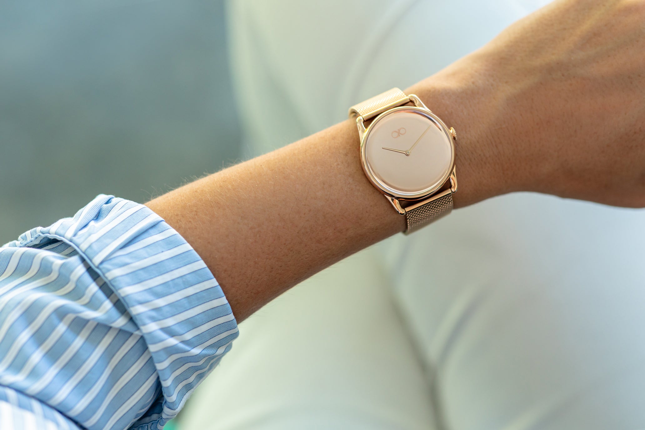 August Berg 38 mm watch on a wrist