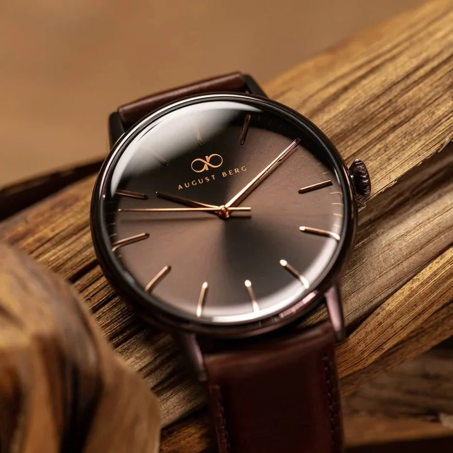 Brown Minimalist Danish Designer Watches for Women