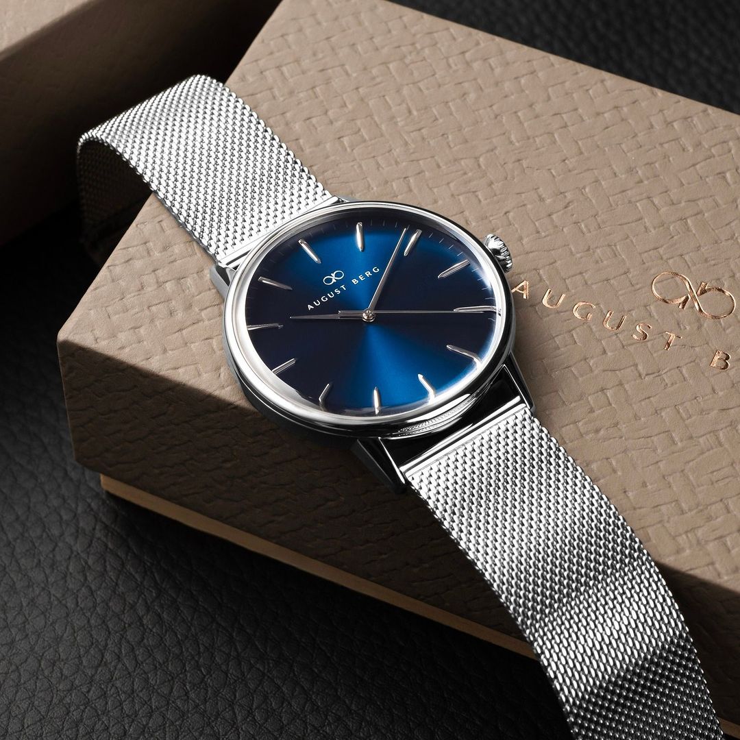 Serenity Deep Blue Watch | August Berg Modern Classic Design