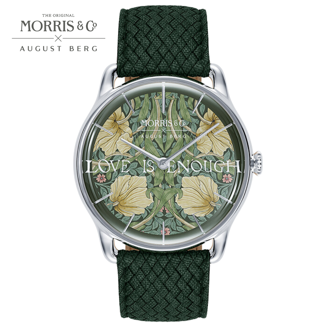 august berg Morris & Co. Fennel Silver Pimpernel Watch