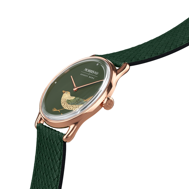 Morris & Co. Crimson Silver Strawberry Thief Bird Watch Morris & Co. Crimson Silver Strawberry Thief Bird Watch