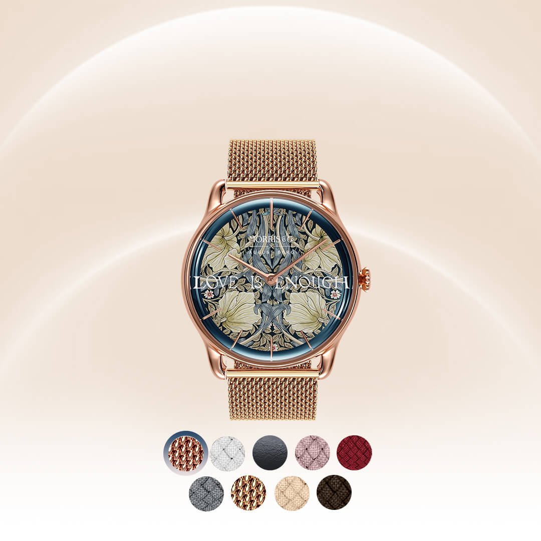 Morris & Co. Silver & Rose Gold, 38mm