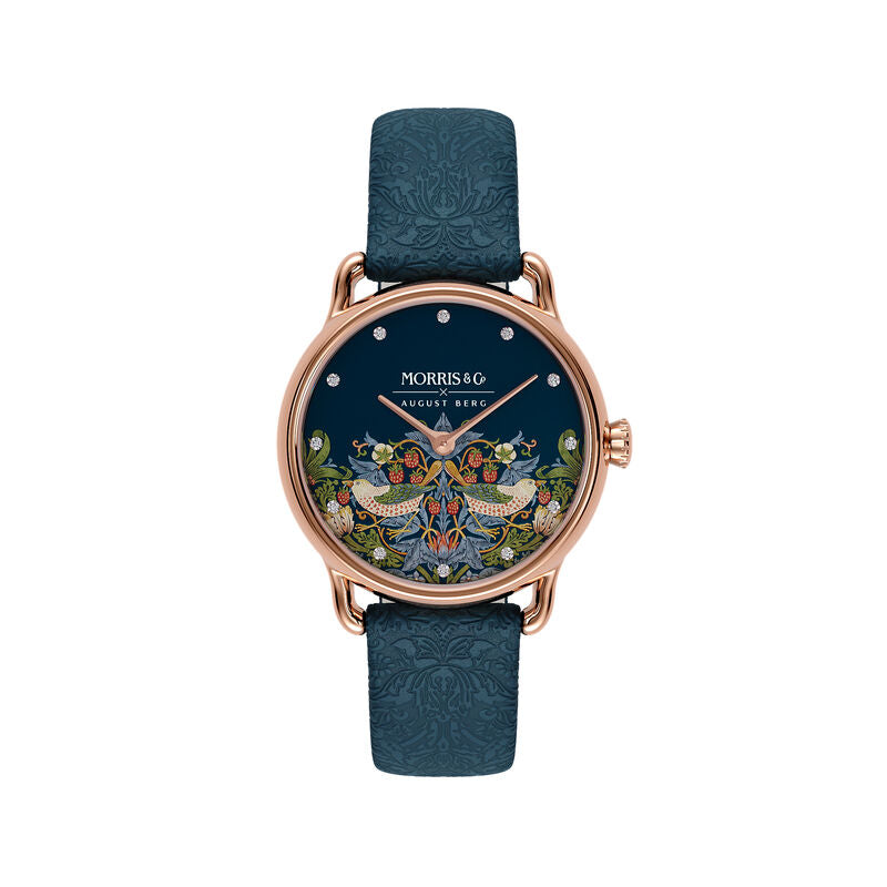 Petite Strawberry Thief  Indigo
